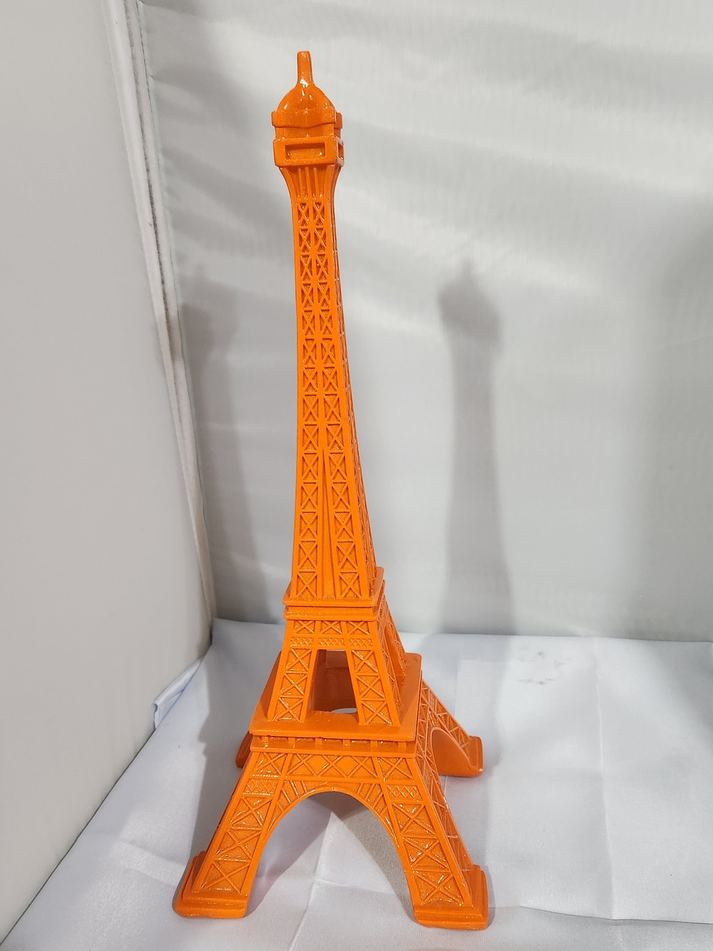 Orange Eiffel Tower Accent Statue - Unbranded
